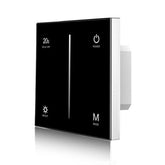 LED Dimmer Switch - AC TRIAC - Touch Glass Panel Black